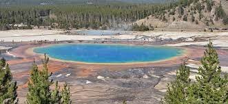 Yellowstone National Park geothermal springs landscape