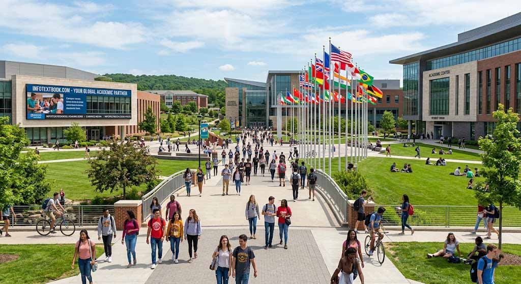 How to study abroad after 12th university campus